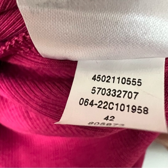 NEW Chico's Womens V Neck Ribbed Trim Tunic 3/4 Sleeve Orchid Flower Sz XXL - Picture 15 of 15